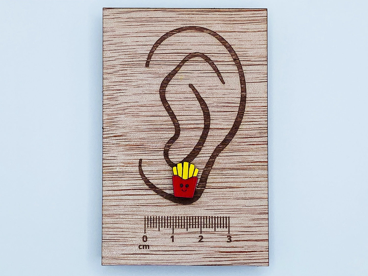 Fries Earrings, French Fries, Food Earrings, Fun Gift, Stud Earrings, gift earrings, laser cut earrings