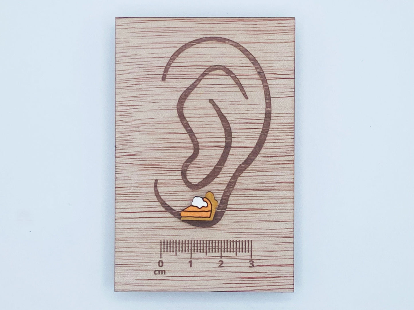 Pumpkin Pie Stud Earrings, Food Earrings, Thanksgiving earring