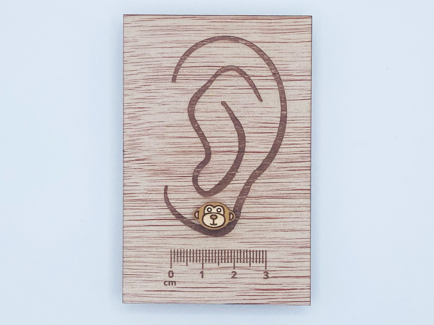 Monkey Earrings, Animal Stud Earrings, Animal lover gift