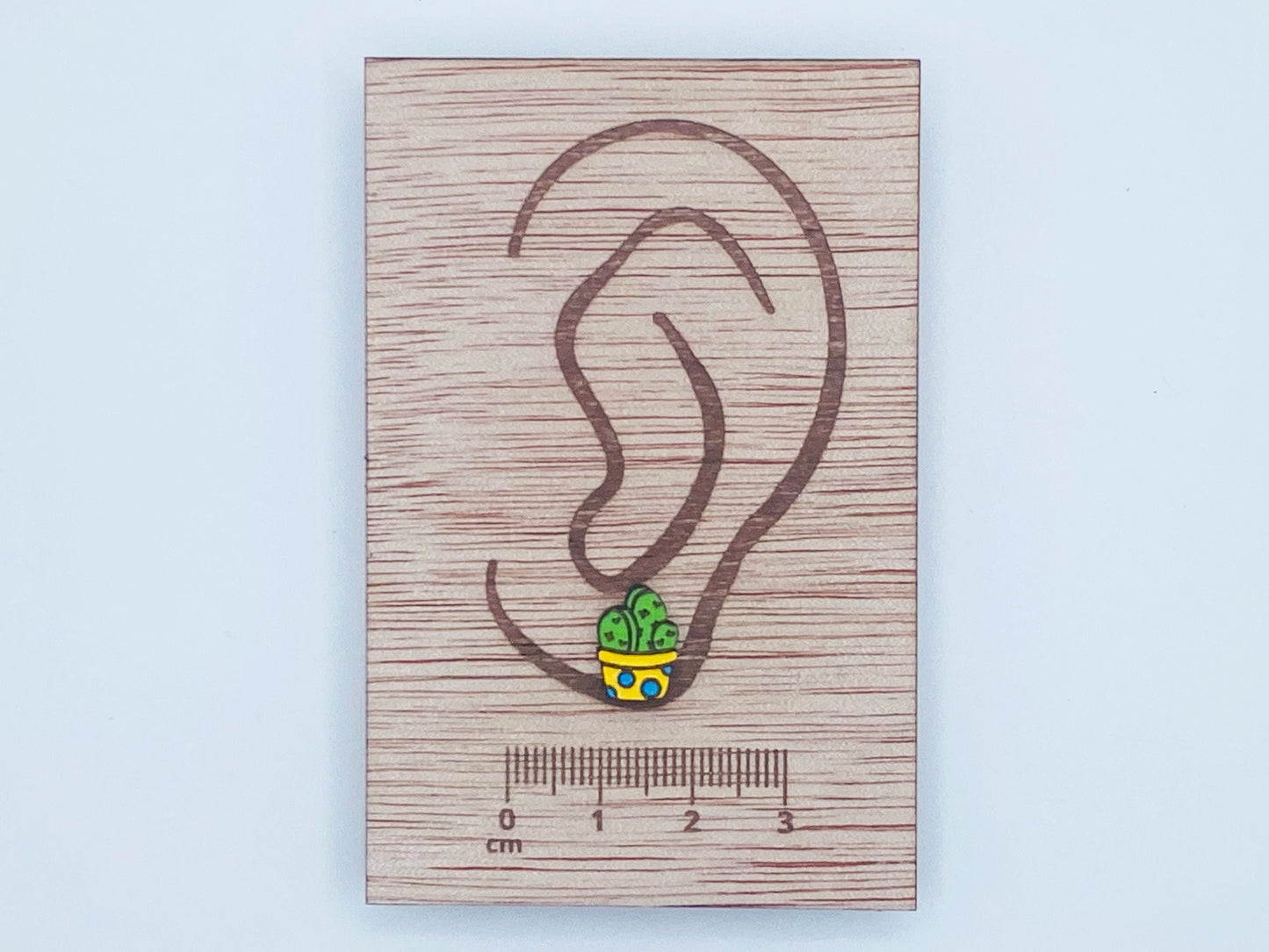 Cactus Plant Earrings, Plant Earrings, Potted plant