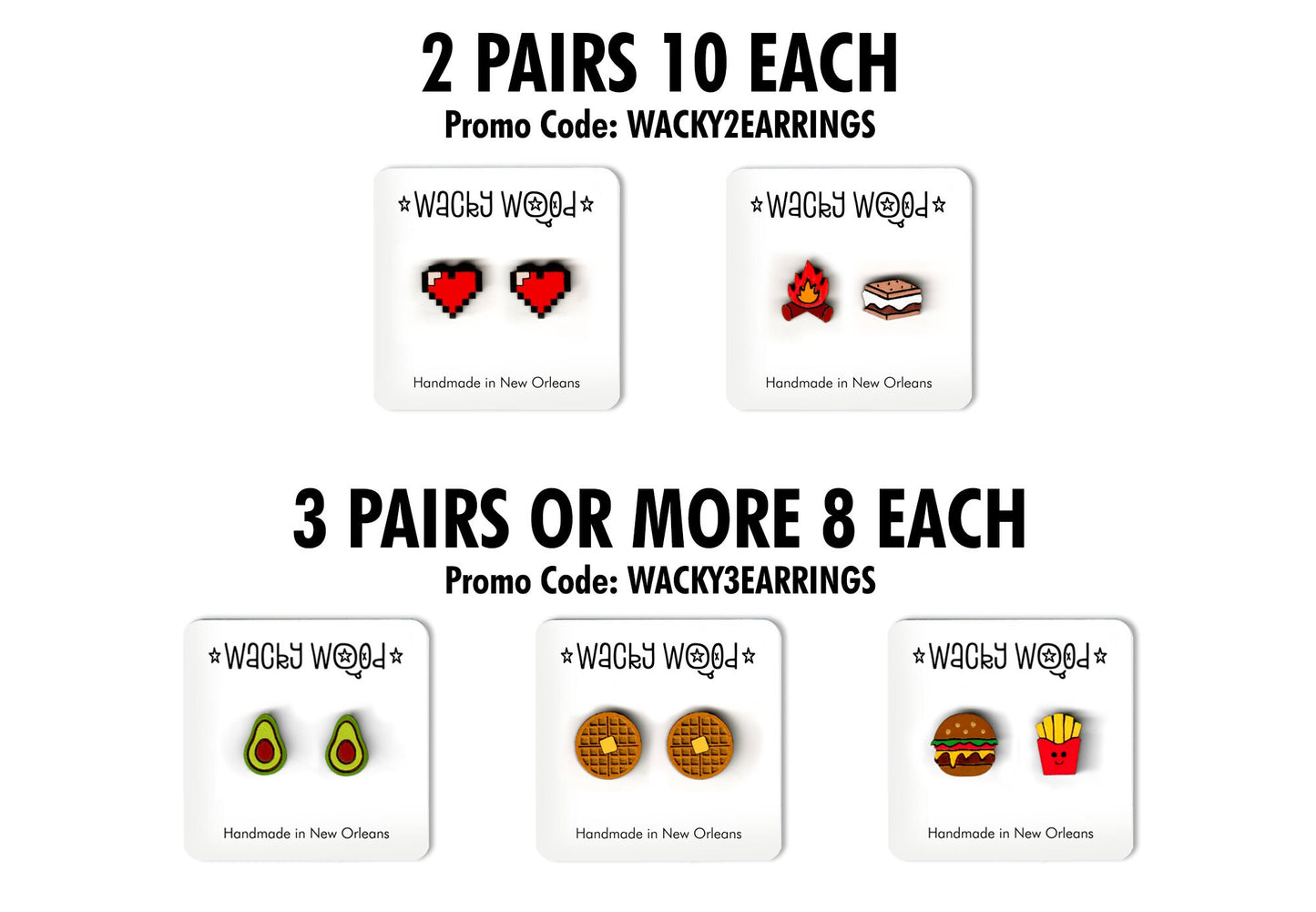 Chicken Earrings, Animal Earrings