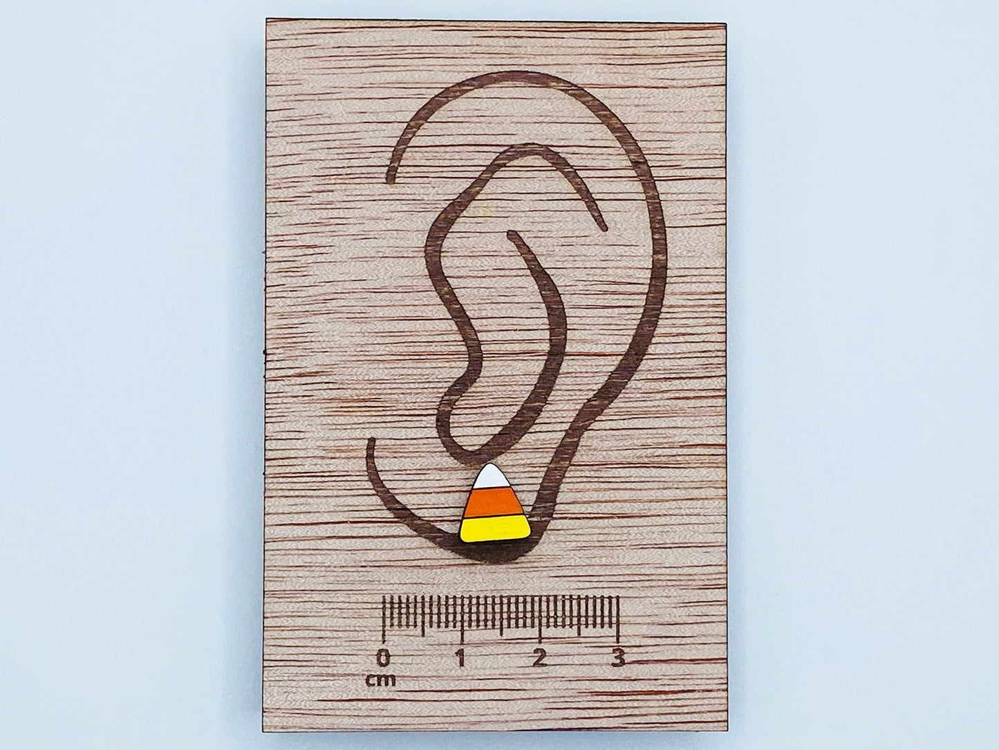 Kawaii Candy Corn Earrings, Halloween stud, Halloween Jewelry, Candy Corn, gift