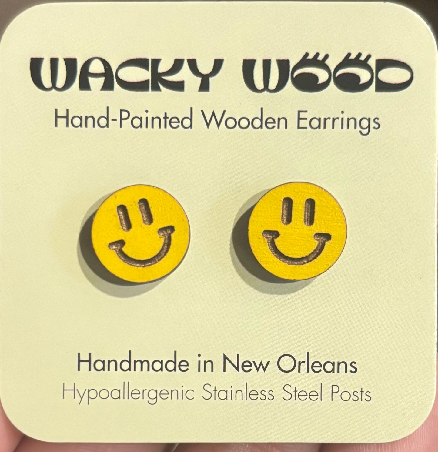 Smiley Face Stud Earrings