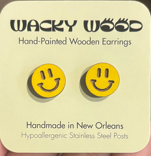 Smiley Face Stud Earrings