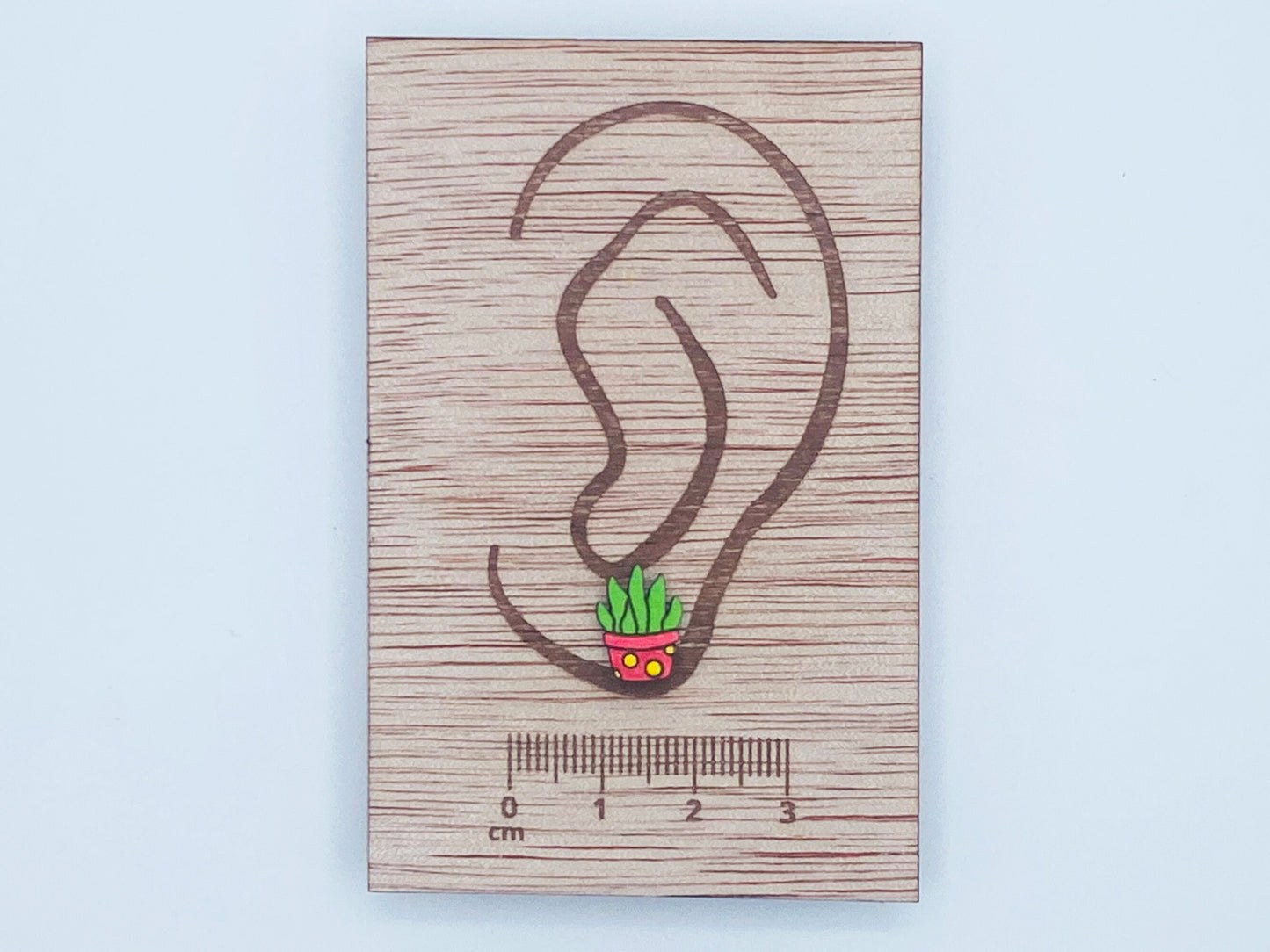 Snake Plant Earrings, Plant Earrings, Potted plant