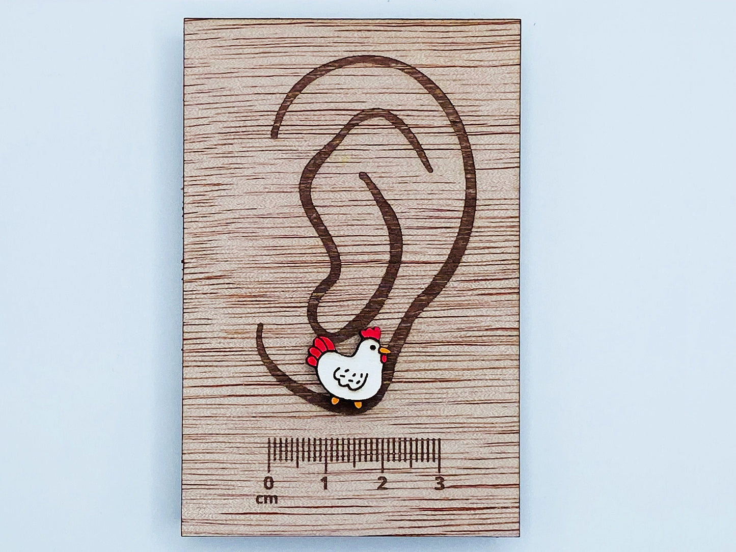 Chicken Earrings, Animal Earrings