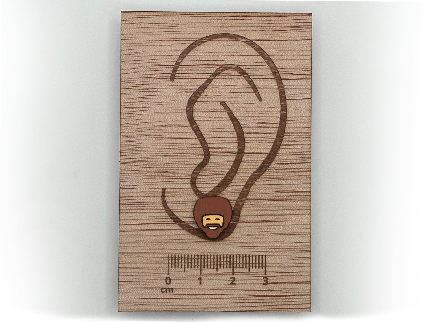 Happy Trees Earrings, Nature Earrings, Fun Gift, Stud Earrings, Novelty Earrings, Wooden Earring