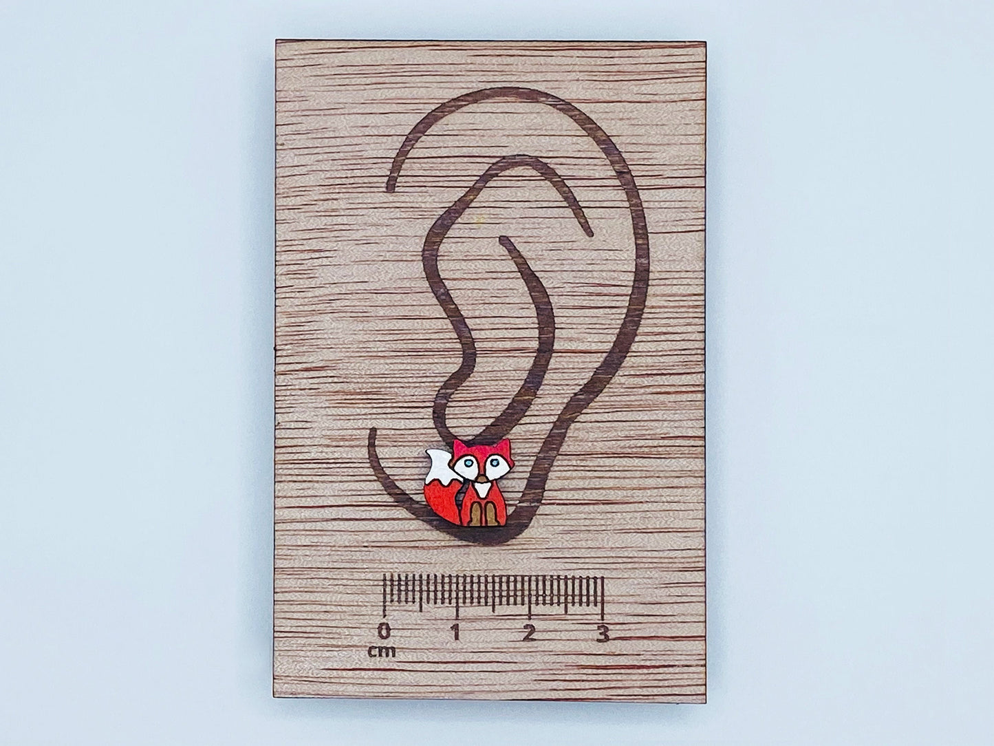 Fox Stud earrings, animal earrings, laser cut stud earrings