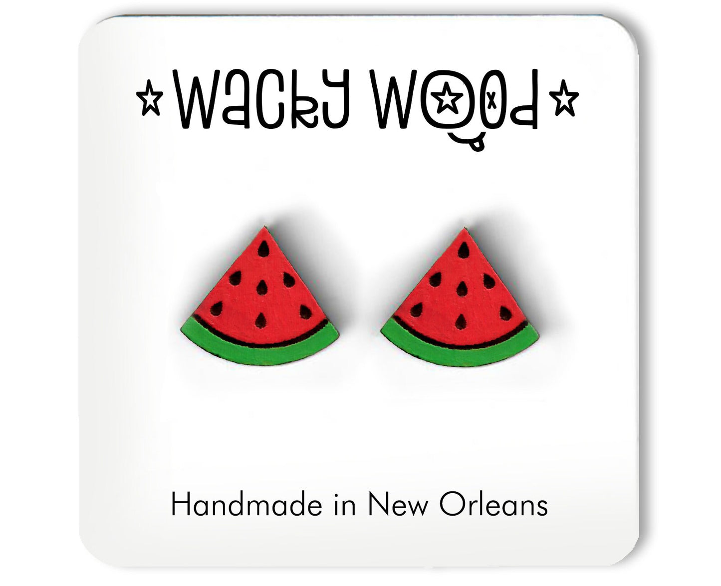 Watermelon Earrings, Fruit Earrings, Fruit Jewelry, Stud Earrings, Cartoon Stud earrings