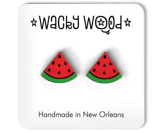Watermelon Earrings, Fruit Earrings, Fruit Jewelry, Stud Earrings, Cartoon Stud earrings
